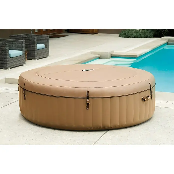 Intex Pure Spa Hidromasažni bazen Pure Spa Bubble - Ø x V: 216 x 71 cm, 1.098 l, Prikladno za: 6 odraslih osoba - Živopisni prikaz