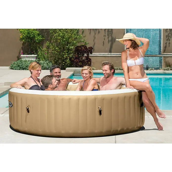 Intex Pure Spa Hidromasažni bazen Pure Spa Bubble - Ø x V: 216 x 71 cm, 1.098 l, Prikladno za: 6 odraslih osoba - Proizvod u upotrebi