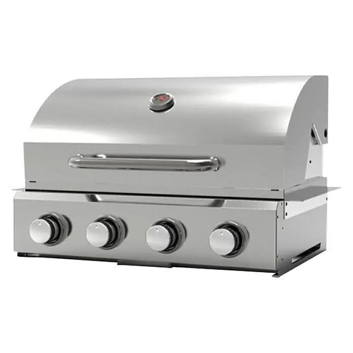 Plinski roštilj Too much BBQ1 - Broj plamenika: 4, Dimenzija rešetke za pečenje: 61 x 39 cm, 14,07 kW - Dijagonalni pogled
