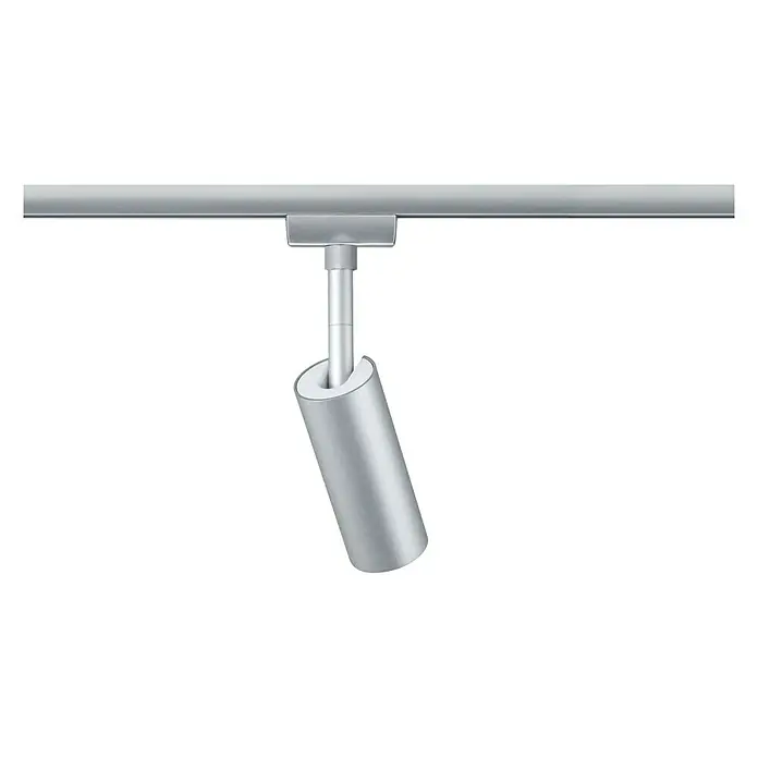 Paulmann URail LED-Spot Tubo - 5 W, L x B x H: 10,5 x 4,2 x 19,6 cm, Chrom matt - Rückansicht