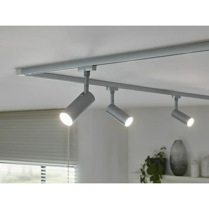 Paulmann URail LED-Spot Tubo - 5 W, L x B x H: 10,5 x 4,2 x 19,6 cm, Chrom matt - Stimmungsaufnahme