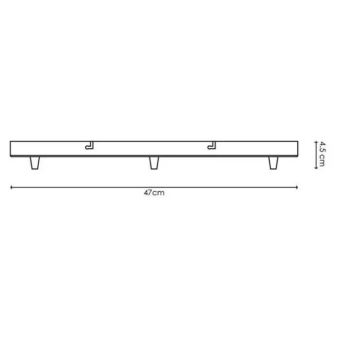 Home Sweet Home Plafondhouder voor lamp - 3 voudig, Gun Metal - Blauwdruk