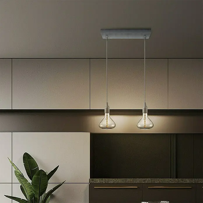 Home Sweet Home Plafondhouder voor lamp - 2 voudig, Metaal - Sfeeropname