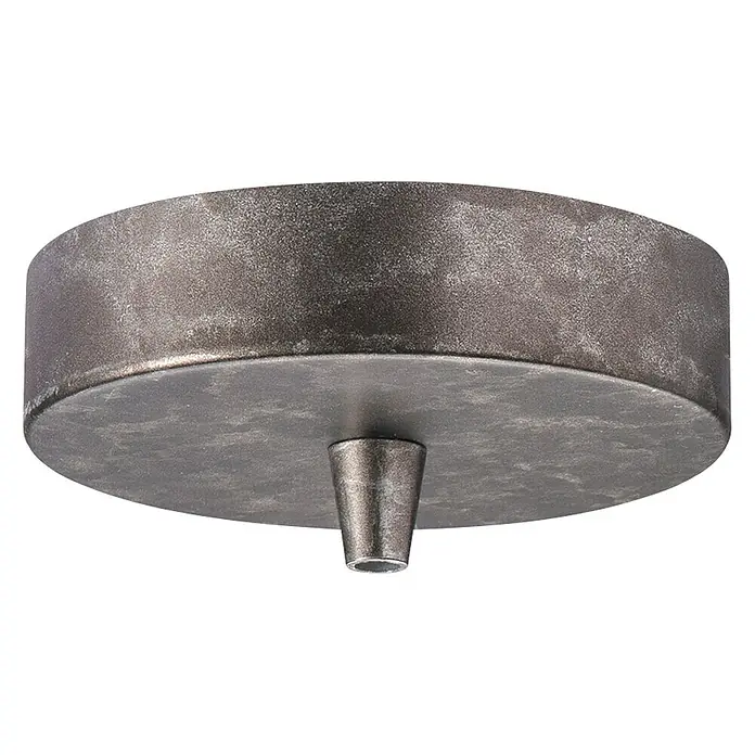 Home Sweet Home Plafondhouder voor lamp - Enkelvoudig, Gun Metal, Metaal - Zicht van beneden