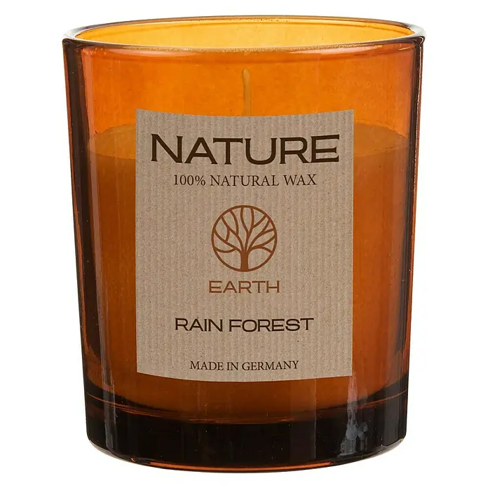Duftkerze Sences of Nature - Im Glas, Rain Forest, Ø x H: 7 x 8,5 cm - Vorderansicht