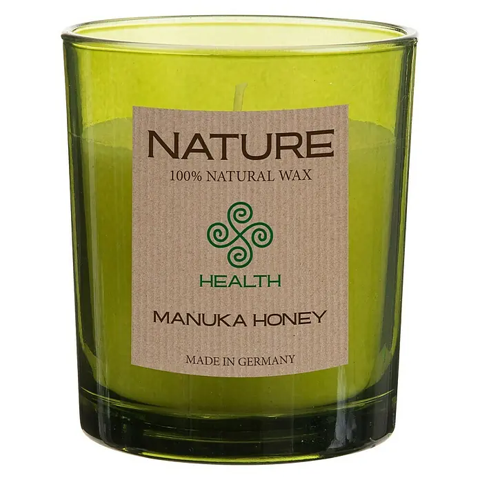 Duftkerze Sences of Nature - Im Glas, Manuka Honey, Ø x H: 7 x 8,5 cm - Vorderansicht