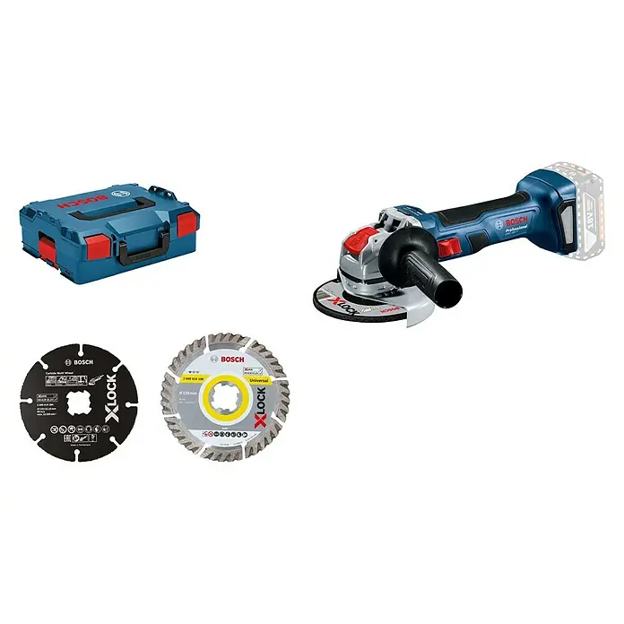 Bosch Professional Akku-Winkelschleifer GWX 18V-7 - 18 V, Ohne Akku, Durchmesser Scheibe: 125 mm - Diagonale Ansicht