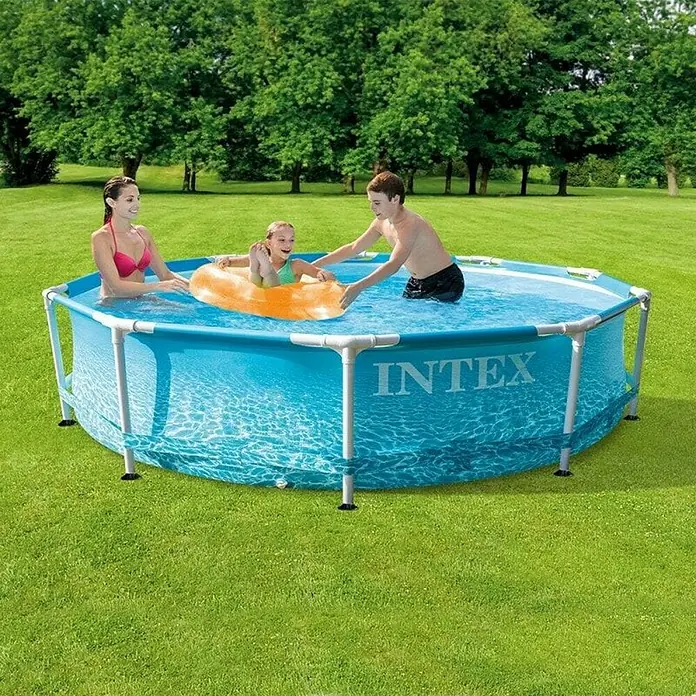 Intex Vrtni bazen - Plave boje, Ø x V: 305 x 76 cm - Živopisni prikaz