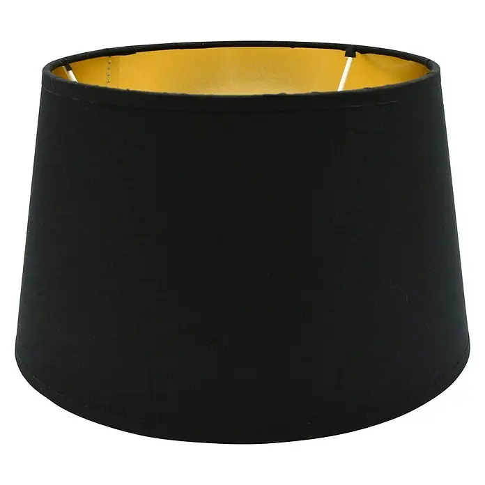 Tween Light Lampenkap - Ø x h: 40 x 20 cm, Zwart/Goud, Rond - Vooraanzicht