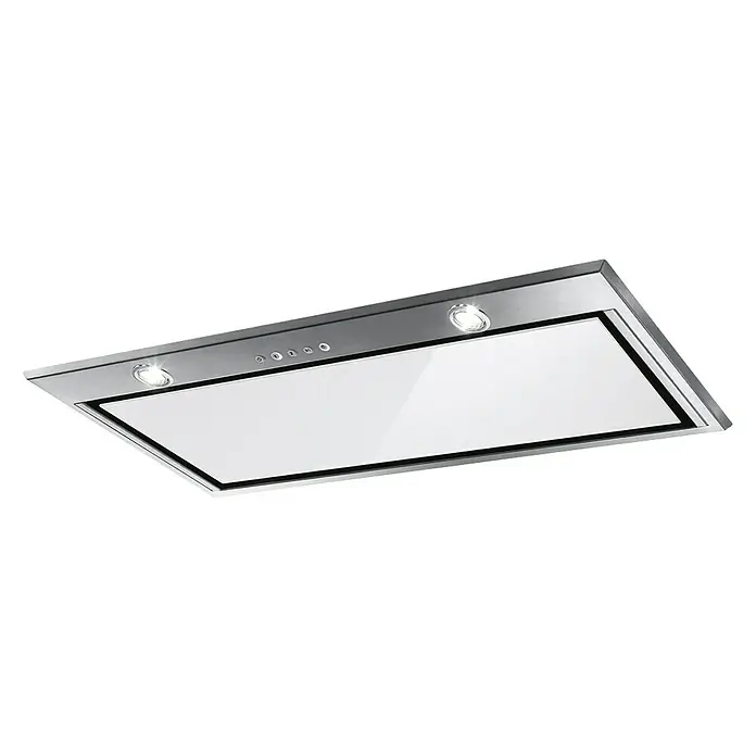 Mepamsa Campana integrable Irún - Ancho: 70 cm, Potencia de aire máx.: 620 m³/h, Blanco/Plateado - Vista angular