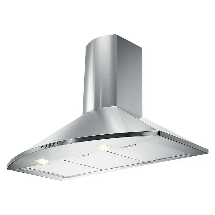 Mepamsa Campana de pared Tender H - Ancho: 90 cm, Potencia de aire máx.: 620 m³/h, Acero inoxidable - Vista angular