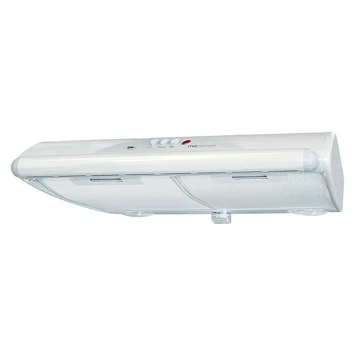 Mepamsa Campana integrable Mito Jet - Ancho: 60 cm, Potencia de aire máx.: 490 m³/h, Blanco - Vista angular