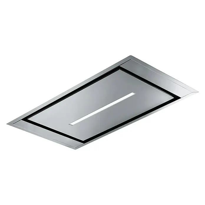 Mepamsa Campana para isla Cielo - Ancho: 90 cm, Potencia de aire máx.: 740 m³/h, Acero inoxidable - Vista angular