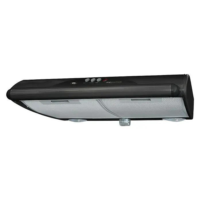 Mepamsa Campana integrable Mito Jet - Ancho: 60 cm, Potencia de aire máx.: 490 m³/h, Negro - Vista angular