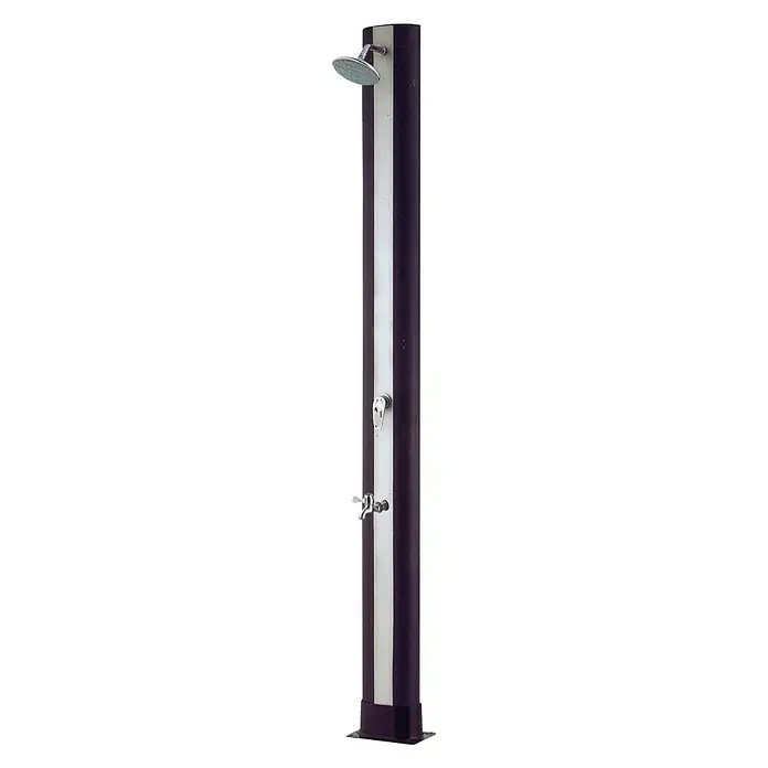 Ducha solar 500071CG - Altura: 215 cm, Equipamiento: Tapón de desagüe, 35 l - Vista angular