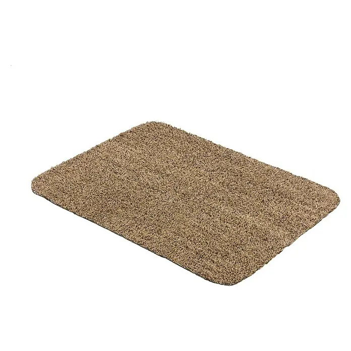 Astra Fußmatte Entra Saugaktiv - Uni, Beige, 60 x 75 cm, Material Nutzschicht: 100 % Baumwolle - Diagonale Ansicht