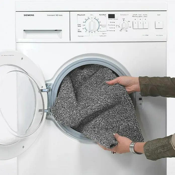 Astra Fußmatte Entra Saugaktiv - Uni, Anthrazit, 75 x 130 cm, Material Nutzschicht: 100 % Baumwolle - Stimmungsaufnahme