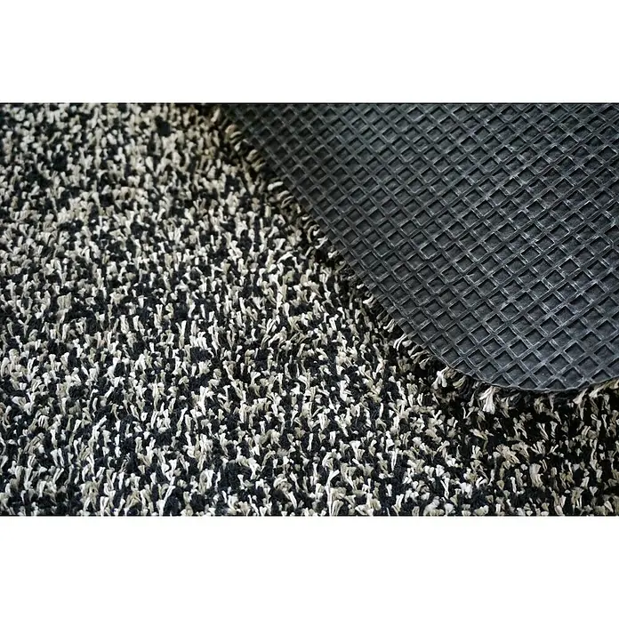 Astra Fußmatte Entra Saugaktiv - Uni, Anthrazit, 75 x 130 cm, Material Nutzschicht: 100 % Baumwolle - Detailaufnahme