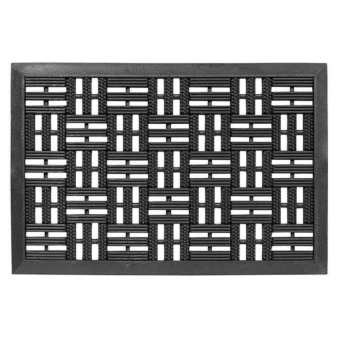 Astra Gummimatte Dynamic I - Schwarz, 25 x 60 cm, Gummi - Draufsicht