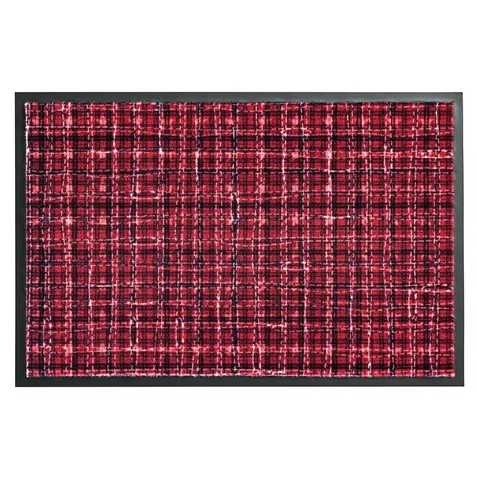 Astra Homelike Sauberlaufmatte - Rot, 40 x 60 cm, 100% Polyamid - Draufsicht