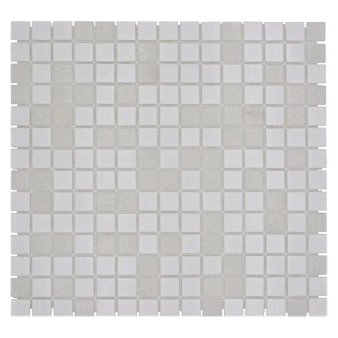 Mozaïektegel Vierkant Mix GM A 112 - 32,7 x 30,5 cm, Wit, Mat - Bovenaanzicht