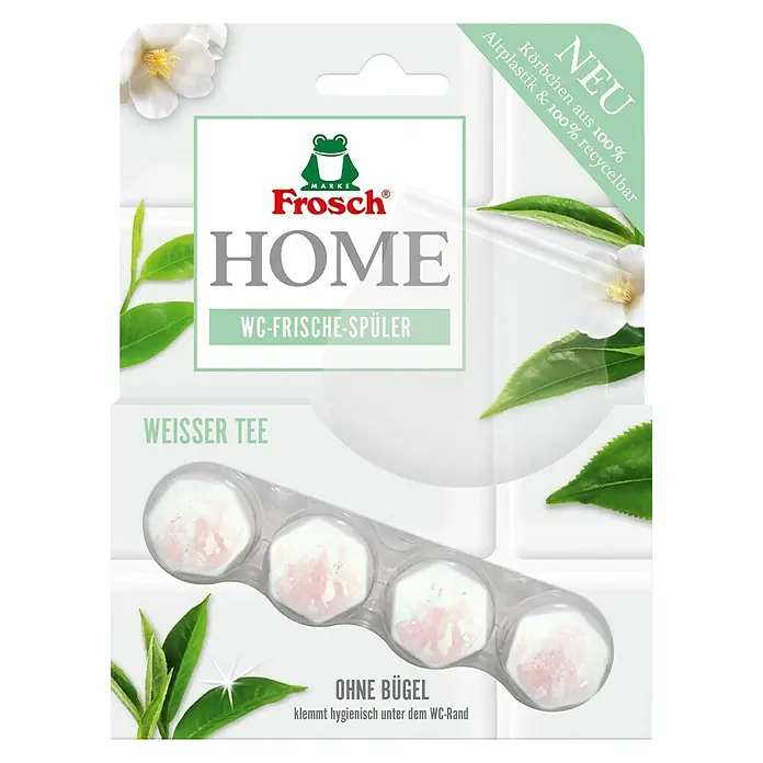 Frosch WC-Reiniger Frische-Spüler - Weißer Tee, 42 g - Vorderansicht