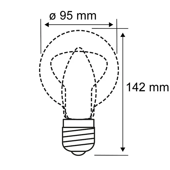 Paulmann LED-Leuchtmittel Globe - 1 Stk., E27, 5 W, Warmweiß, Gold
