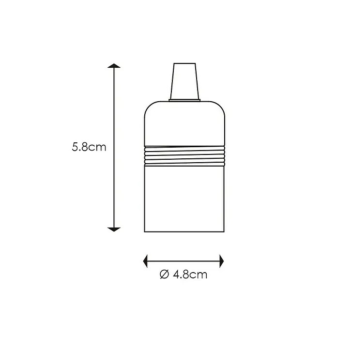 Home Sweet Home Lampfitting Shine - E27, Kleur: Goud, Metaal, Ø x h: 3,8 x 5,9 cm