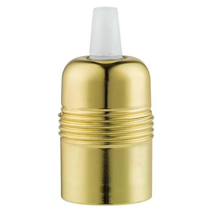 Home Sweet Home Lampenfassung Shine - E27, Farbe: Gold, Metall, Ø x H: 3,8 x 5,9 cm - Vorderansicht
