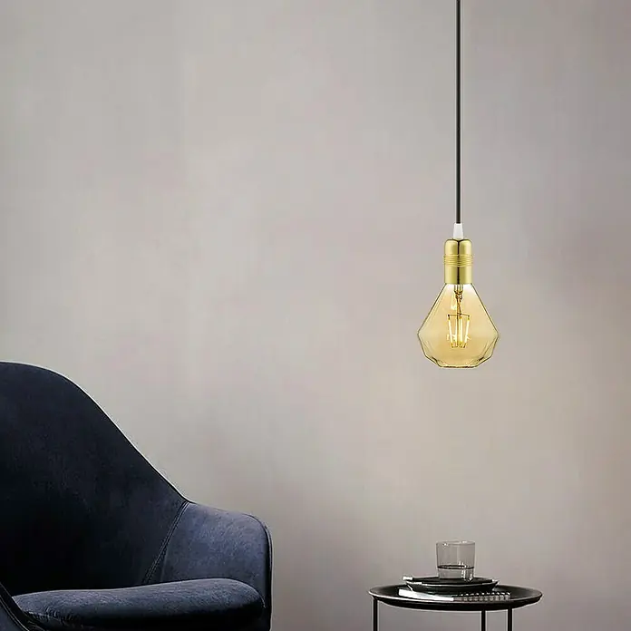 Home Sweet Home Lampfitting Shine - E27, Kleur: Goud, Metaal, Ø x h: 3,8 x 5,9 cm - Sfeeropname