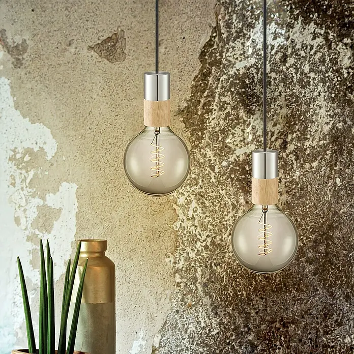Home Sweet Home Lampenfassung - E27, Stahl, Höhe: 10,5 cm - Stimmungsaufnahme