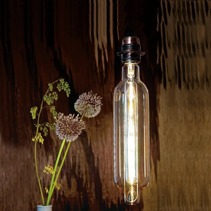 Home Sweet Home Lampfitting - E27, Koper, Ø x h: 4,6 x 7,5 cm - Sfeeropname