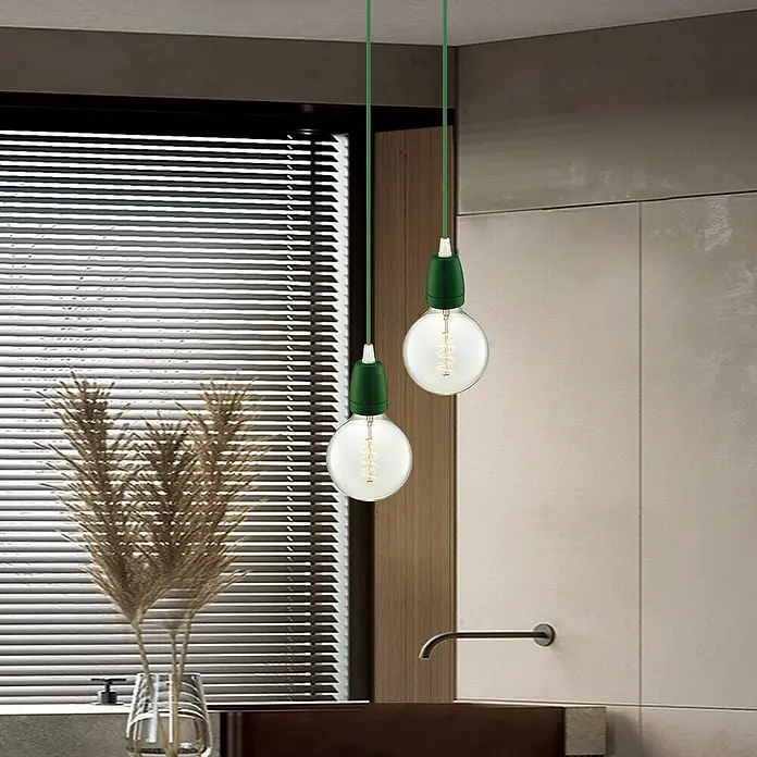 Home Sweet Home Lampfitting Posh - E27, Groen, Keramiek, Ø x h: 4,8 x 5,8 cm - Sfeeropname