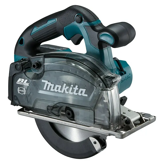 Makita Akku-Handkreissäge DCS553RTJ - 18 V, 2 Akkus, 5 Ah, Leerlaufdrehzahl: 4.200 U/min - Diagonale Ansicht
