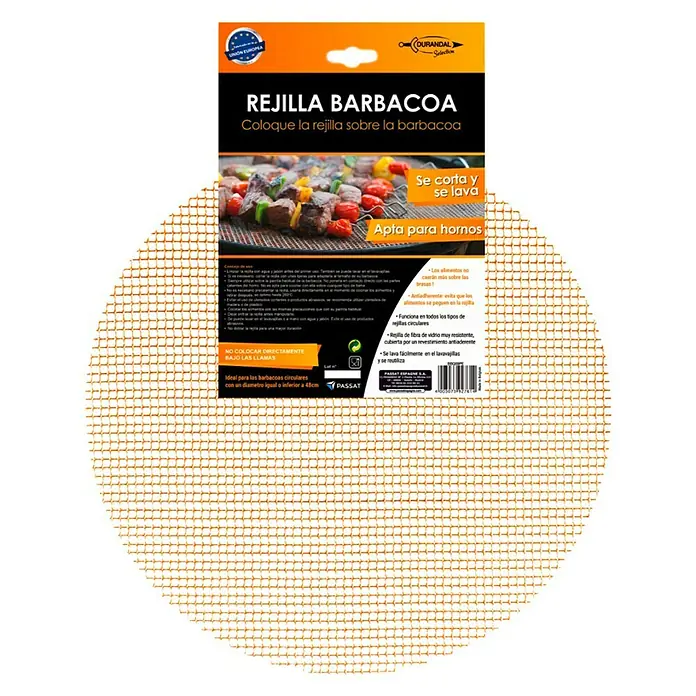 Parrilla redonda BBQ - Diámetro: 48 cm, Apto para: Todas las barbacoas - Vista superior