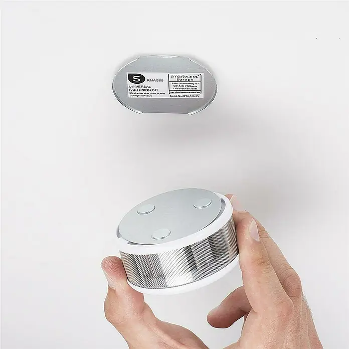 Smartwares Uitgebreide montageset RMAG60 - Geschikt voor: Rookmelders - Toepassingsvoorbeeld