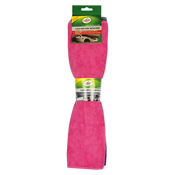 Turtle Wax Microvezelset Clean & Shine - 3 stk., Microvezels, 40 x 40 cm - Vooraanzicht