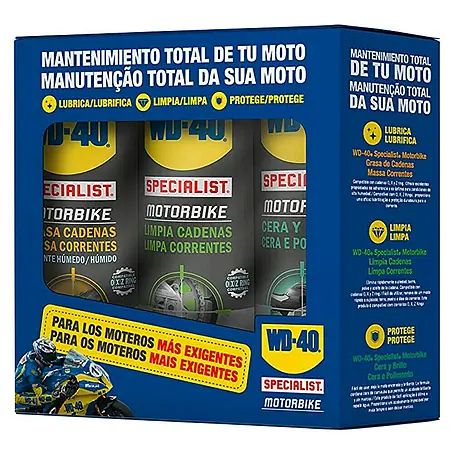 WD-40 Specialist Motorbike Set de limpieza para motocicletas