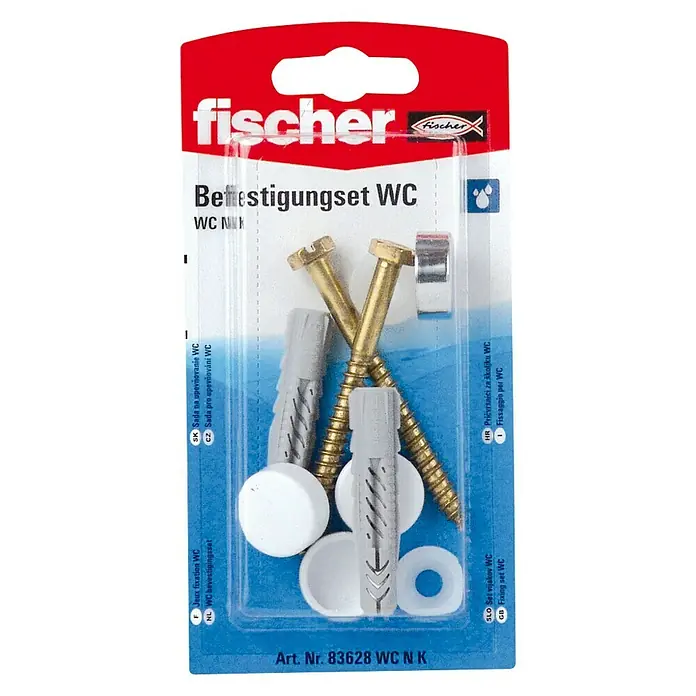 Fischer Bevestigingsset voor toiletten WCN K - Geschikt voor: Toiletten - Bovenaanzicht
