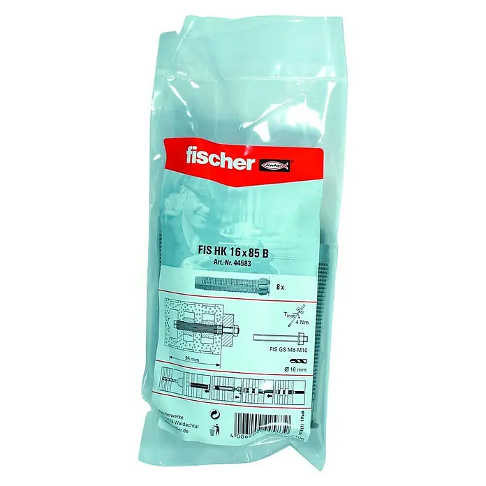 Fischer Injectiehuls FIS HK 16x85 B - Ø x l: 16 x 85 mm, 8 stk., Nylon - Vooraanzicht