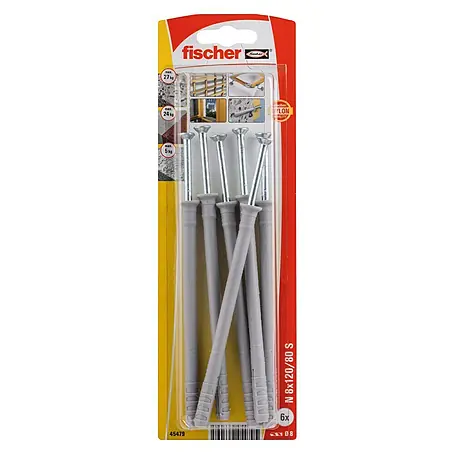 Fischer  Spijkerpluggen N 8 x 120/80 S K NV