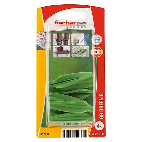 Fischer  Gasbetonplug GB 8 Green K NV