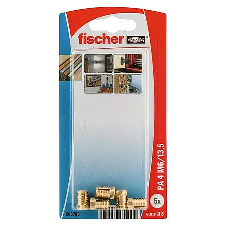 Fischer  Messingplug PA 4 M6/13,5 K NV