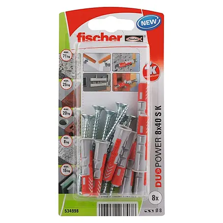 Fischer Duopower Assortiment schroeven met pluggen S K