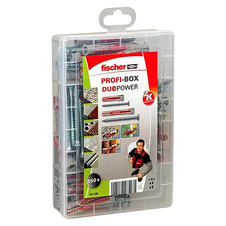 Fischer  Assortiment schroeven met pluggen Profi-Box DuoPower K/L met schroef