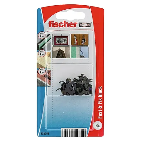 Fischer  Muurhaak Fast & Fix zwart K NV