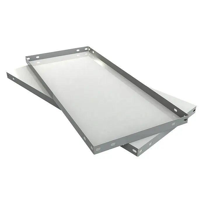 Simonrack Balda metálica para cargas pesadas - Blanco, L x An: 800 x 200 mm, Específico para: Almacenaje de mercancías - Vista angular