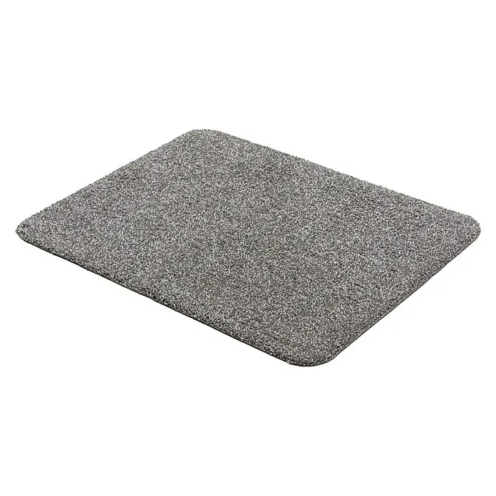 Astra Schmutzfangmatte entra SAUGSTARK - Uni, Dunkelgrau, 75 x 130 cm, Material Nutzschicht: 100 % Baumwolle - Diagonale Ansicht
