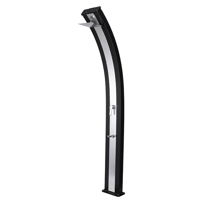 Steinbach Solardusche Slim Line Duo - Höhe: 220 cm, Aluminiumtank - Vorderansicht