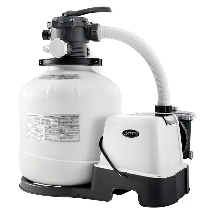 Intex Sandfilteranlage Krystal Clear - Filterleistung: 8 m³/h, Passend für: Pools mit bis zu 56,8 m³ Inhalt - Diagonale Ansicht